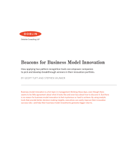 Beacons for Business Model Innovation