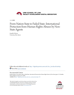 From Nation State to Failed State: International Protection from