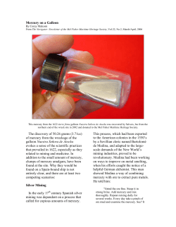 Spanish silver Mining and Mercury