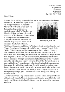 The White House High Street Southwick PO17 6EB Tel: 023 92377