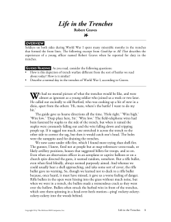 Life in the Trenches