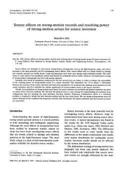 Source effects on strong-motion records and