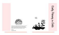 Early Puberty.p65 - BC Children`s Hospital