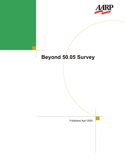 Beyond 50.05 Survey