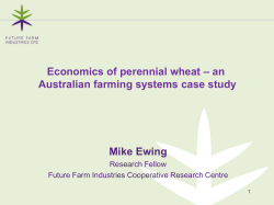 Preliminary whole farm economic assessment (Ag Systems)