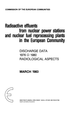 Radioactive effluents from nuclear power stations and nuclear fuel