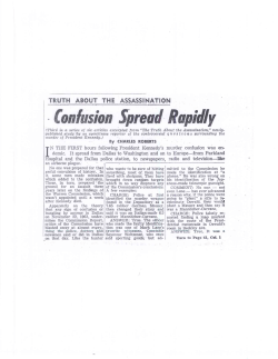 Confusion Spread Rapidly