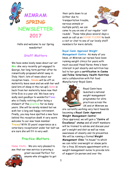 mimram spring newsletter 2017