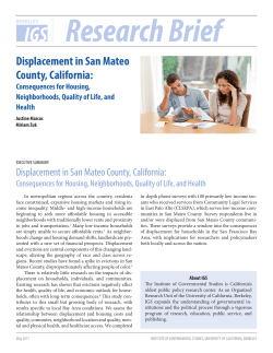 Displacement in San Mateo County, California