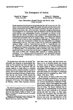 The Emergence of Action