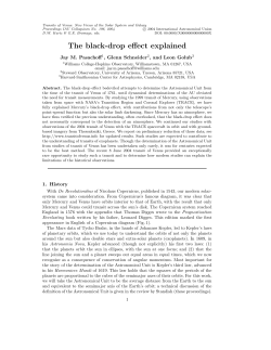The black-drop effect explained