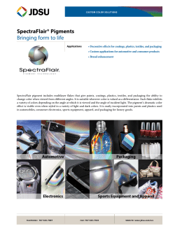 SpectraFlair Pigments - Viavi Solutions Inc.