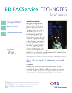 BD FACService™TECHNOTES