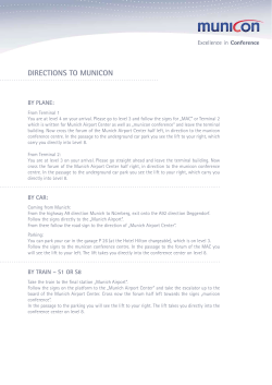 DIRECTIONS TO MUNICON