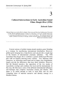 Cultural Intersections in Early Australian Sound Films: Rangle River