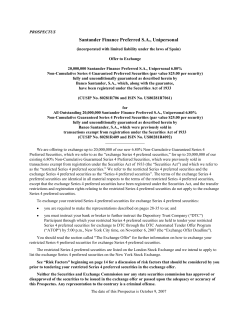 Preferred Securities, Series 4, November 2006