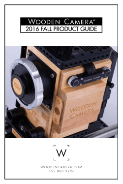 PRODUCT GUIDE - Wooden Camera