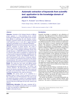 BIOINFORMATICS