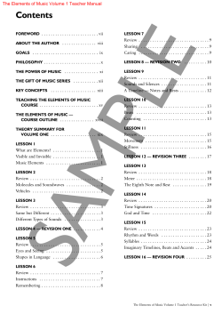 Elements of Music sample pages