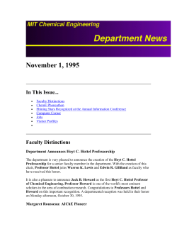 Course X News - November 1, 1995