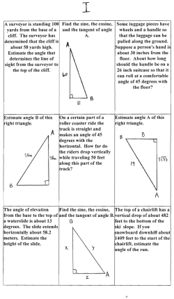 A surveyor is standing 100 yards from the base of a cliff. The