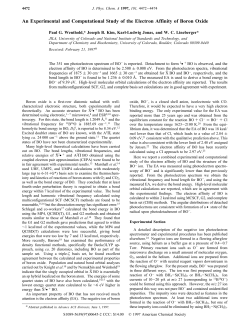 An Experimental and Computational Study of the Electron Affinity of