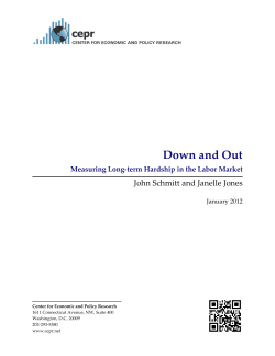Down and Out - The Center for Economic and Policy Research