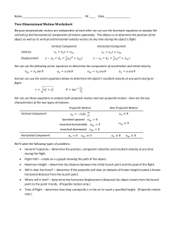 Projectile Motion Worksheet v2