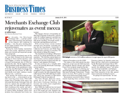 Merchants Exchange Club rejuvenates as event mecca