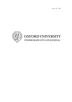 oxford university - Faculty of Law | University of Oxford