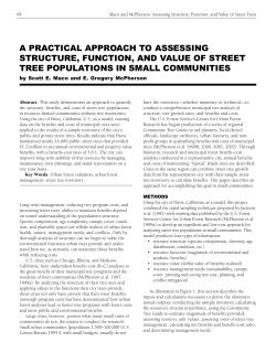 a practical approach to assessing structure, function, and - i-Tree