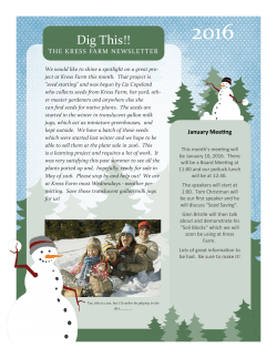 Kress Farm Newsletter - University of Missouri Extension