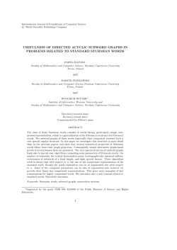USEFULNESS OF DIRECTED ACYCLIC SUBWORD GRAPHS IN