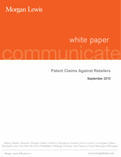 Patent Claims Against Retailers