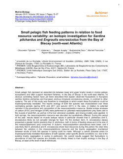 Small pelagic fish feeding patterns in relation to - Archimer