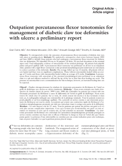 Outpatient percutaneous flexor tenotomies for management of