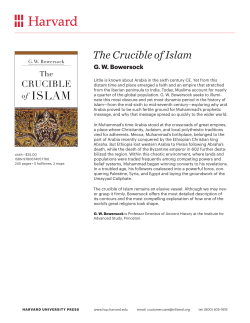 The Crucible of Islam - Institute for Advanced Study