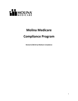 Molina Medicare Compliance Program