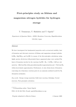 First-principles study on lithium and magnesium nitrogen hydrides