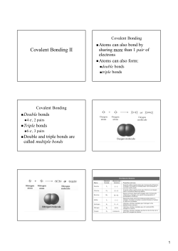 Covalent Bonding II - Hicksville Public Schools
