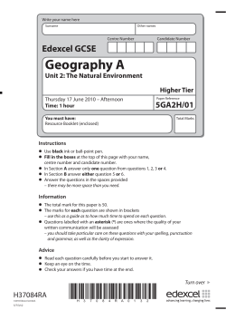 Geography A
