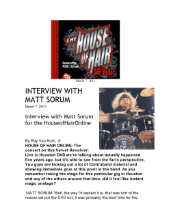 Matt Sorum Interview - House of Hair