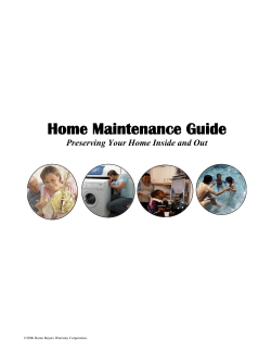 Home Maintenance Guide