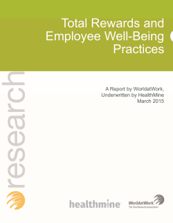 Total Rewards and Employee Well-Being Practices