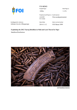 Explaining the 2012 Tuareg rebellion in Mali and lack thereof