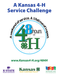 4-H: Empowering Youth to End Hunger in Their - Kansas 4-H