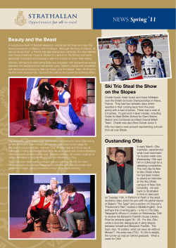 NEWS Spring , 11 - Strathallan School