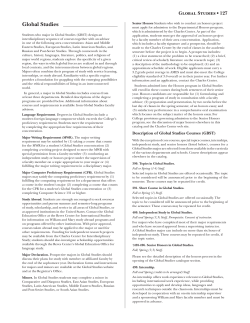 Global Studies - College of William and Mary