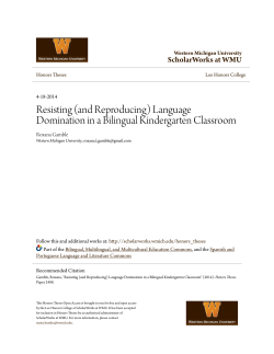 Language Domination in a Bilingual Kindergarten Classroom