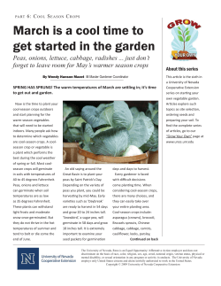 Cool Season Crops - University of Nevada Cooperative Extension